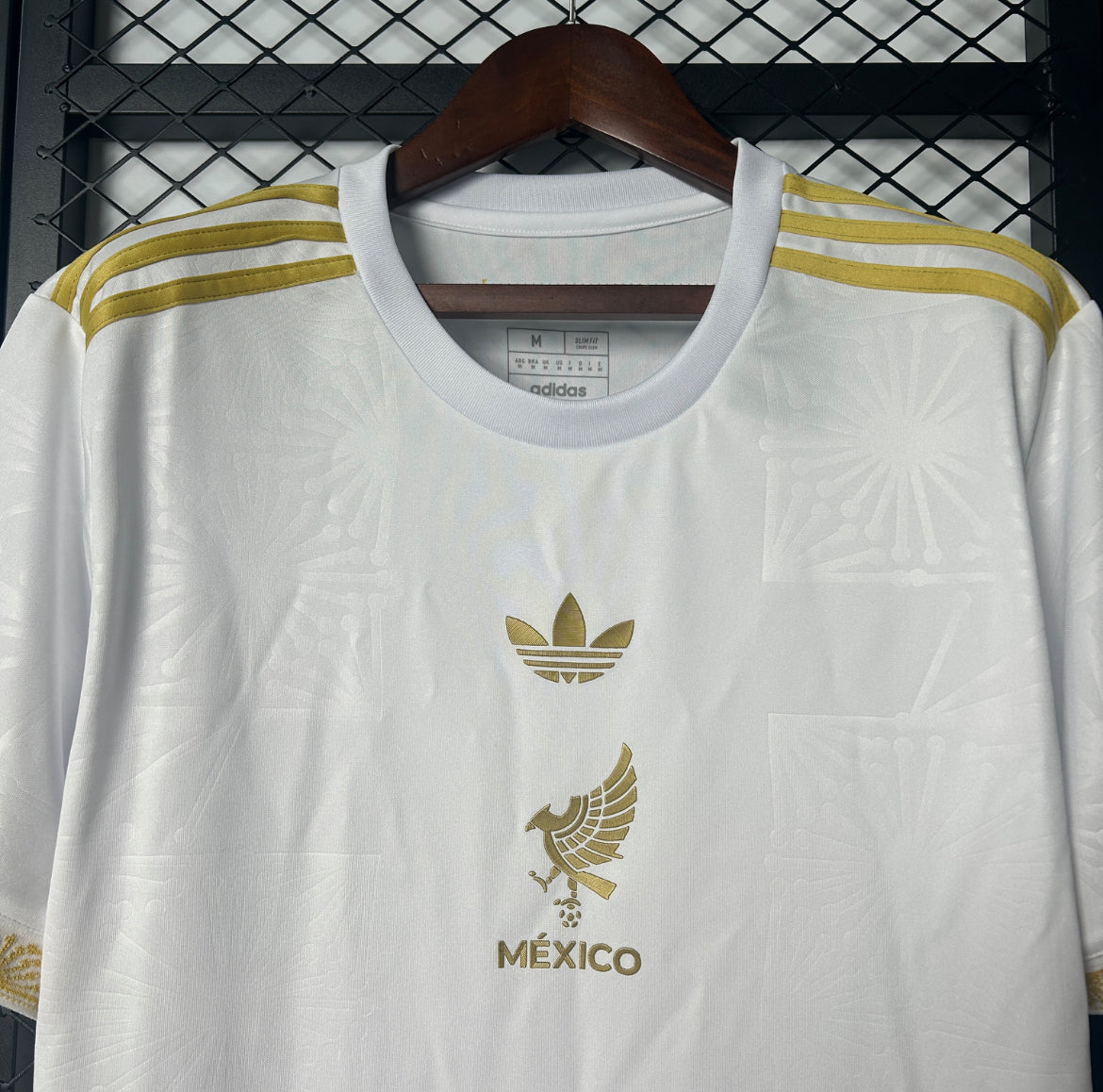 Maillot Mexique Gold Concept White Version 2025