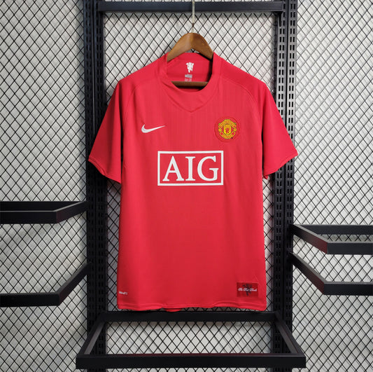 Maillot Rétro Manchester United Domicile 2007-2008