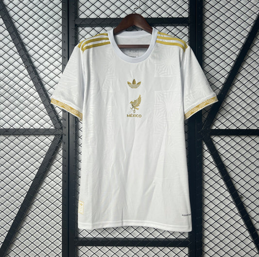 Maillot Mexique Gold Concept White Version 2025